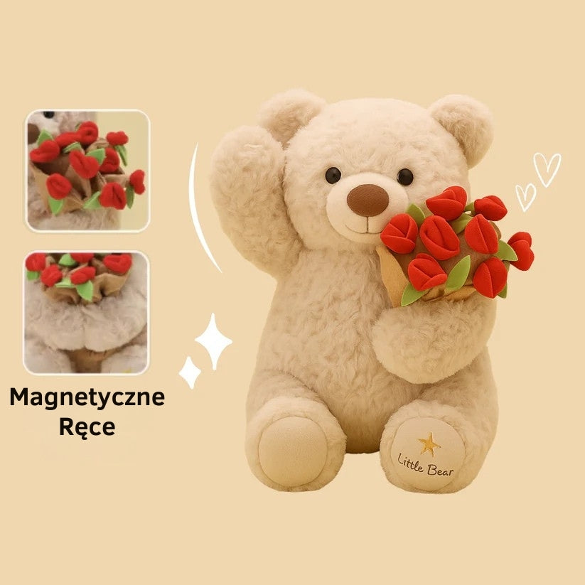 RoseBear™ – Miś, który wręcza kwiaty