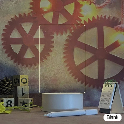 Creative Led Note Board Night Light USB Message Board With Pen Holiday Light Children Girlfriend Gift Decoration DIY Night Lamp