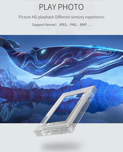 Acrylic Digital Photo Frame 5/7 Inch 1000mAh Vertical Display IPS Screen 2G Memory Battery Porta Retrato Digital